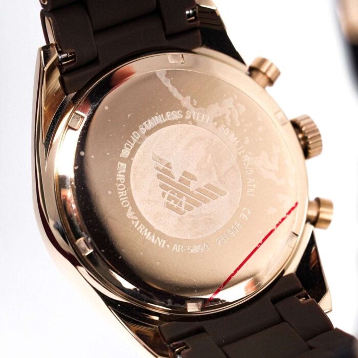 Emporio Armani Ladies Chronograph Brown Watch - AR5891 - Image 2